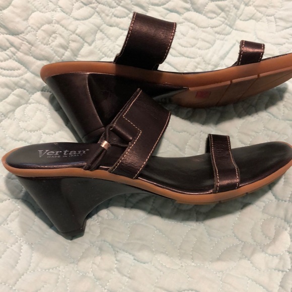 LEATHER ITALIAN  MADE Sandals by VERTAN - Picture 7 of 11